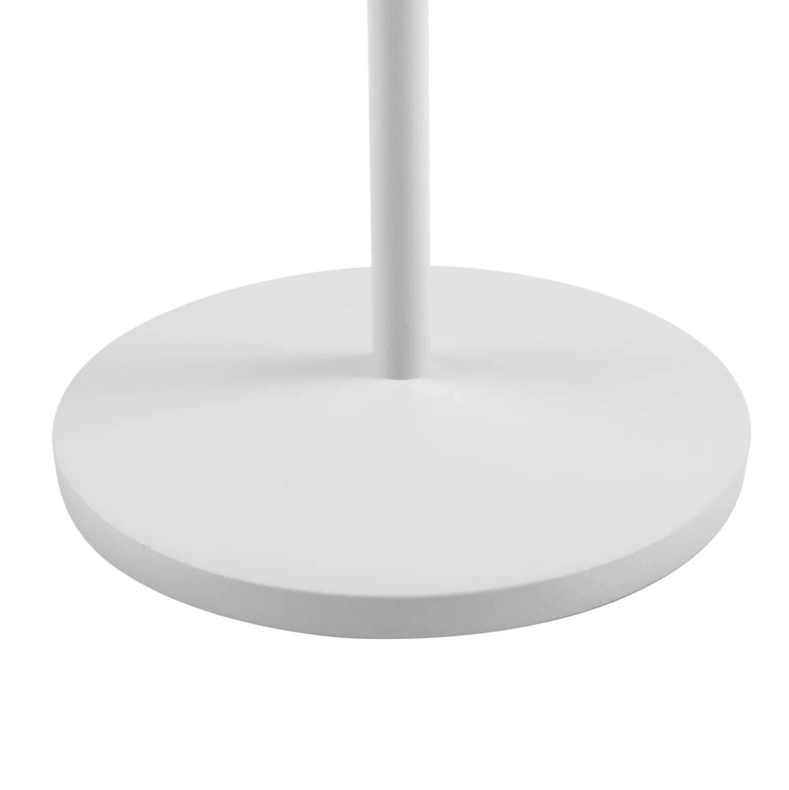 Lindby LED-Akku-Tischleuchte Esali, weiß, Rillen, 29cm