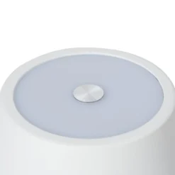 Lindby LED-Akkutischleuchte Janea CUBE, weiß, Metall