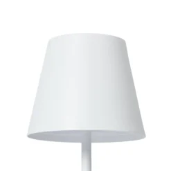 Lindby LED-Akkutischleuchte Janea CUBE, weiß, Metall