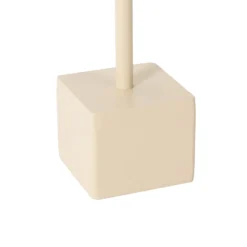 Lindby LED-Akkutischleuchte Janea CUBE, beige, Metall