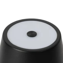 Lindby LED-Akkutischleuchte Janea CROSS, schwarz, Metall