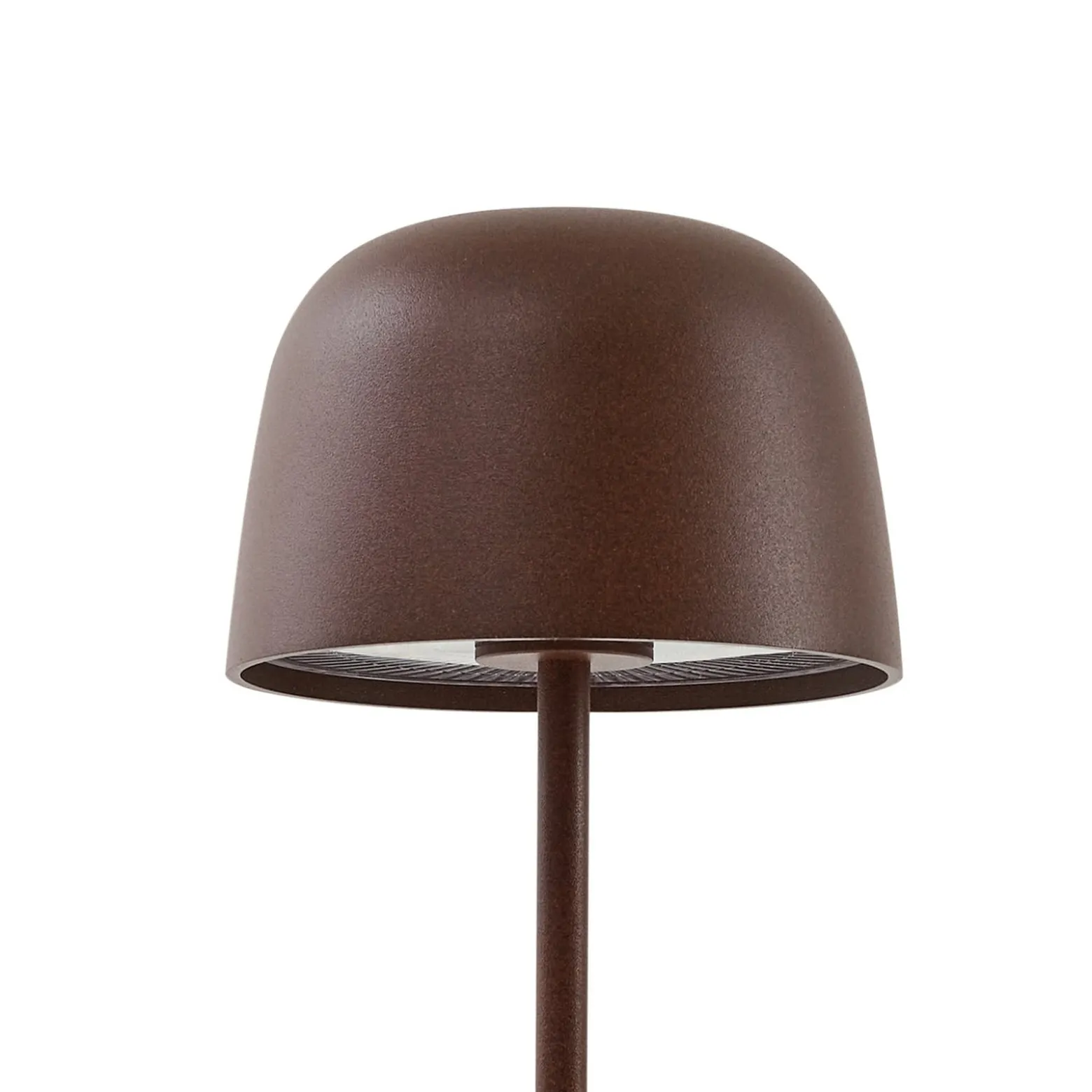 Lindby LED-Akku-Tischleuchte Arietty, braun, dimmbar, IP65