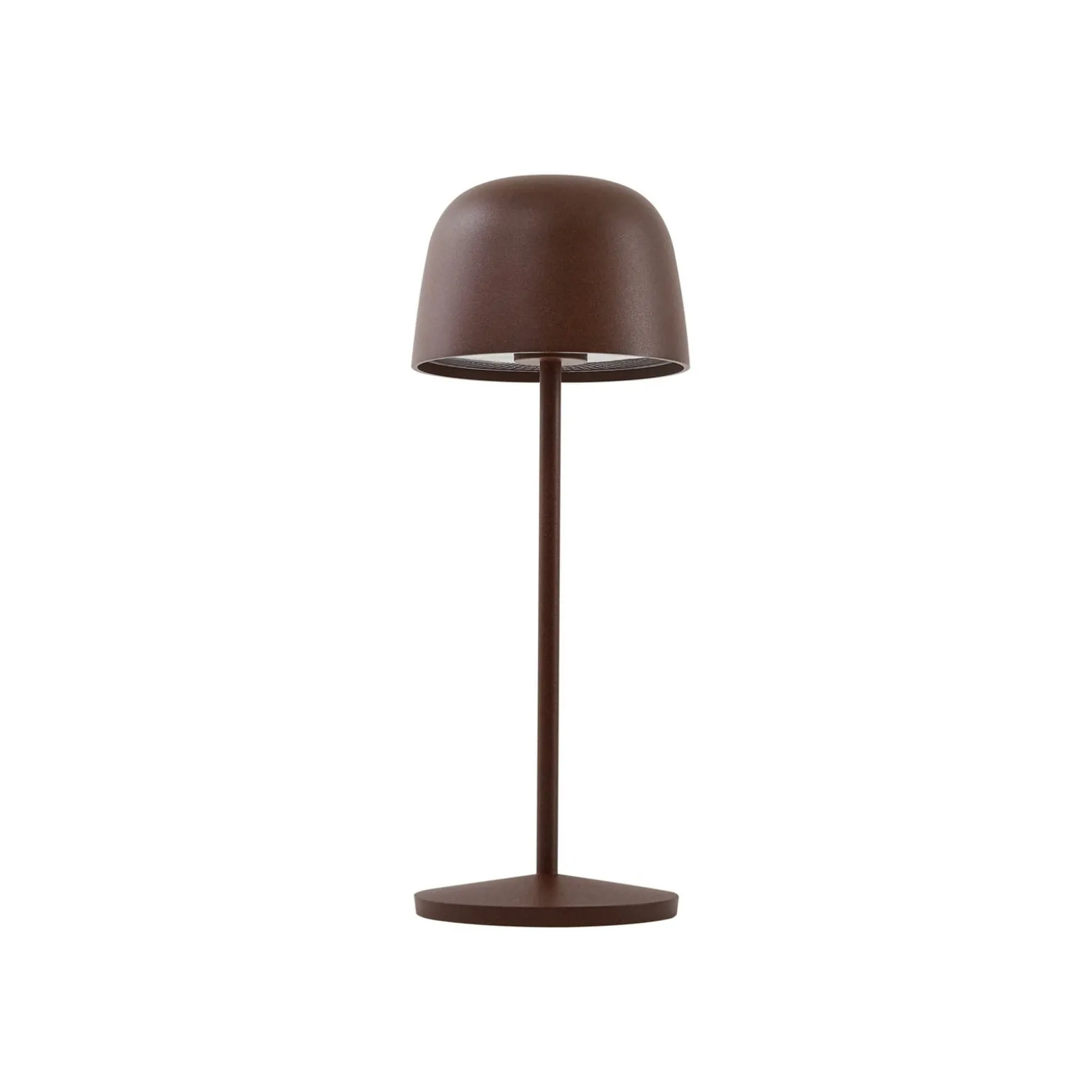 Lindby LED-Akku-Tischleuchte Arietty, braun, dimmbar, IP65
