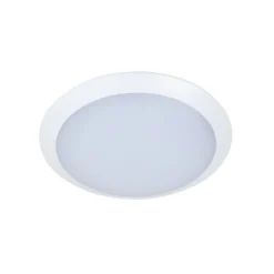 Lindby LED-Außendeckenlampe Naira, weiß, Sensor, 30 cm, IP65