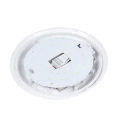 Lindby LED-Außendeckenlampe Naira, weiß, Sensor, 30 cm, IP65