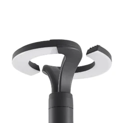 Lindby LED-Außenleuchte Keily, Kreis, anthrazit, Metall