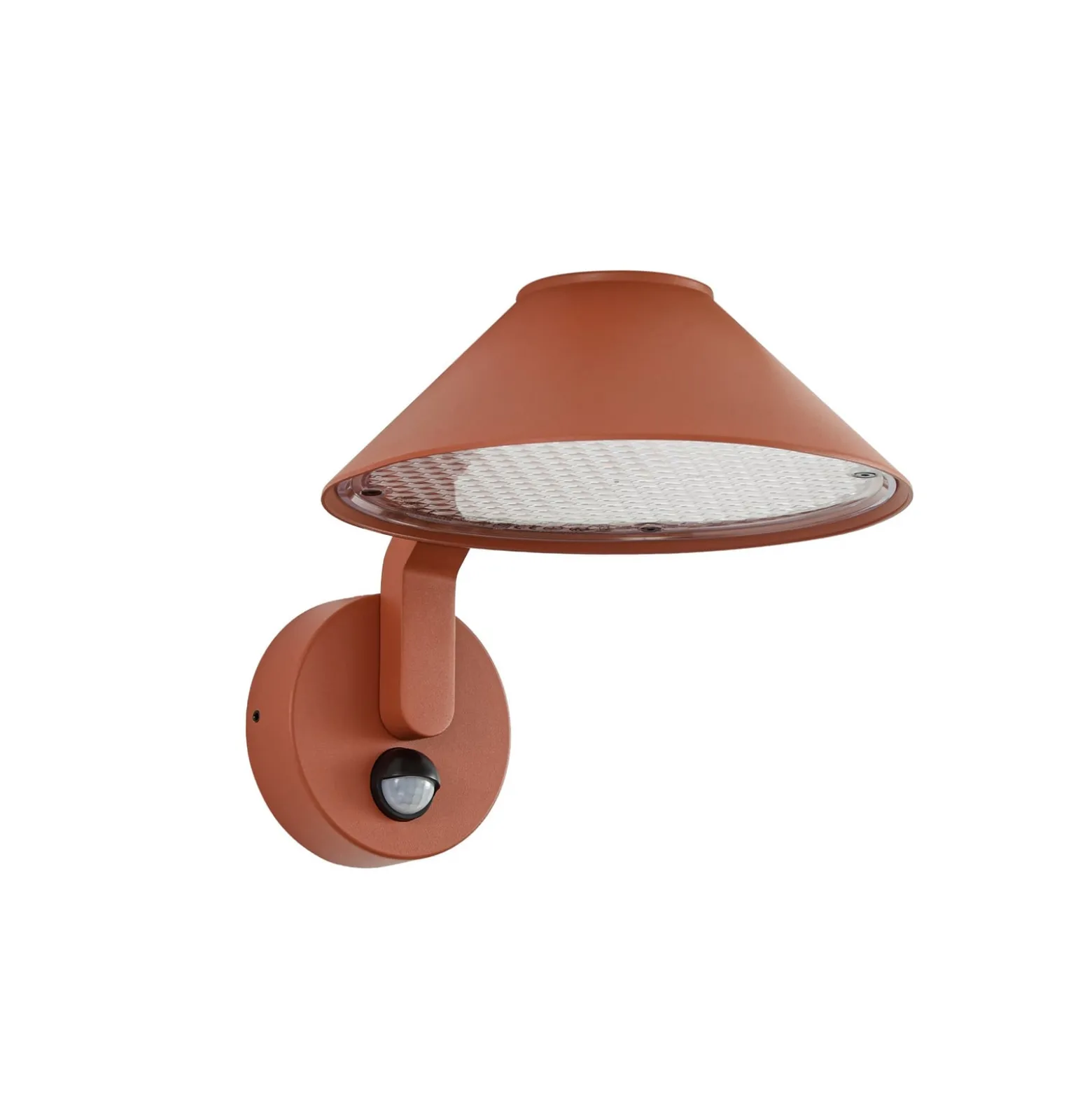 Lindby LED-Außenwandlampe Capelo, tonfarben, Ø 20 cm, Sensor