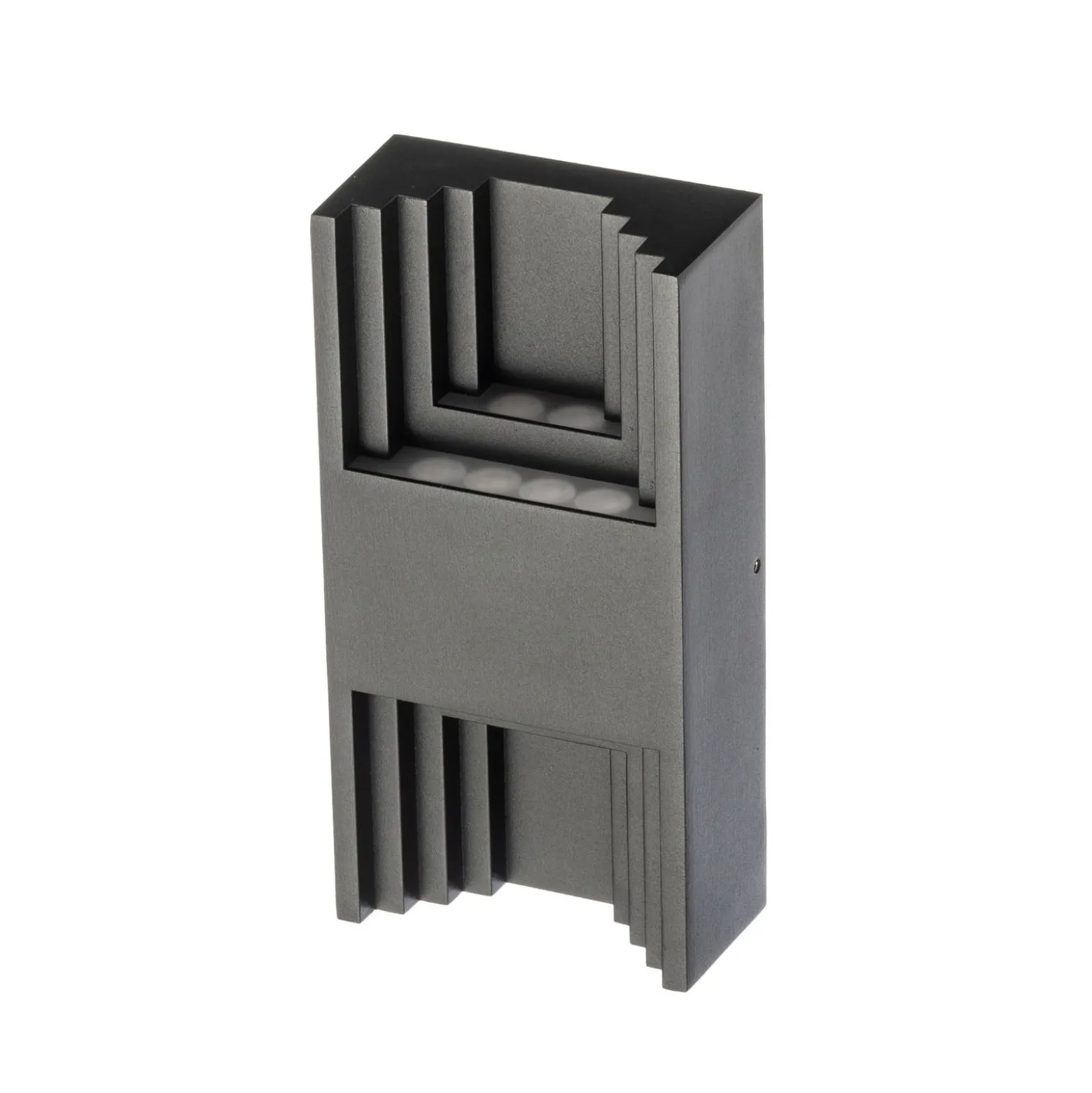 Lindby LED-Außenwandleuchte Aurali, 2-flg., schwarz, IP65