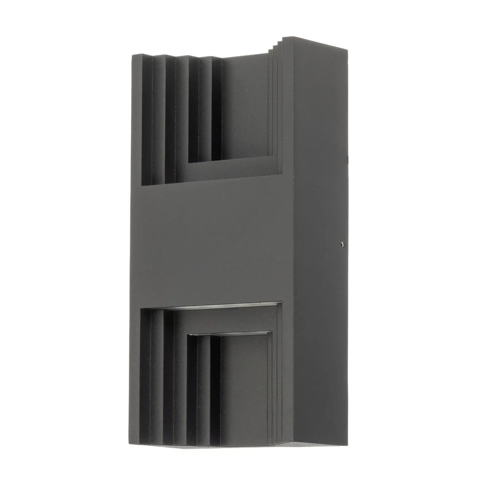 Lindby LED-Außenwandleuchte Aurali, 2-flg., schwarz, IP65