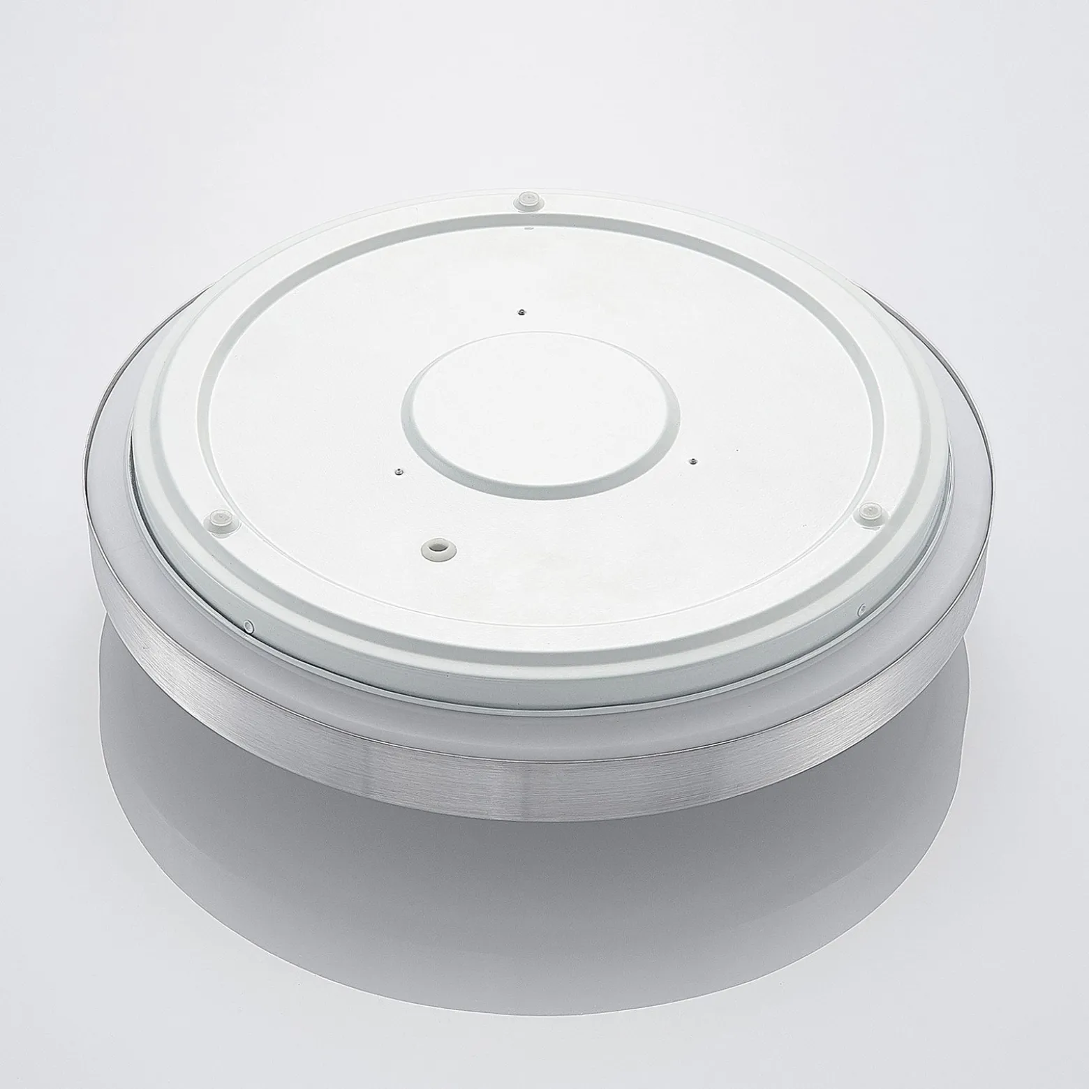 Lindby LED-Deckenlampe Emelie, Ø 42 cm, alufarben, Metall
