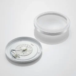 Lindby LED-Deckenlampe Emelie, Ø 30 cm, alufarben, Metall