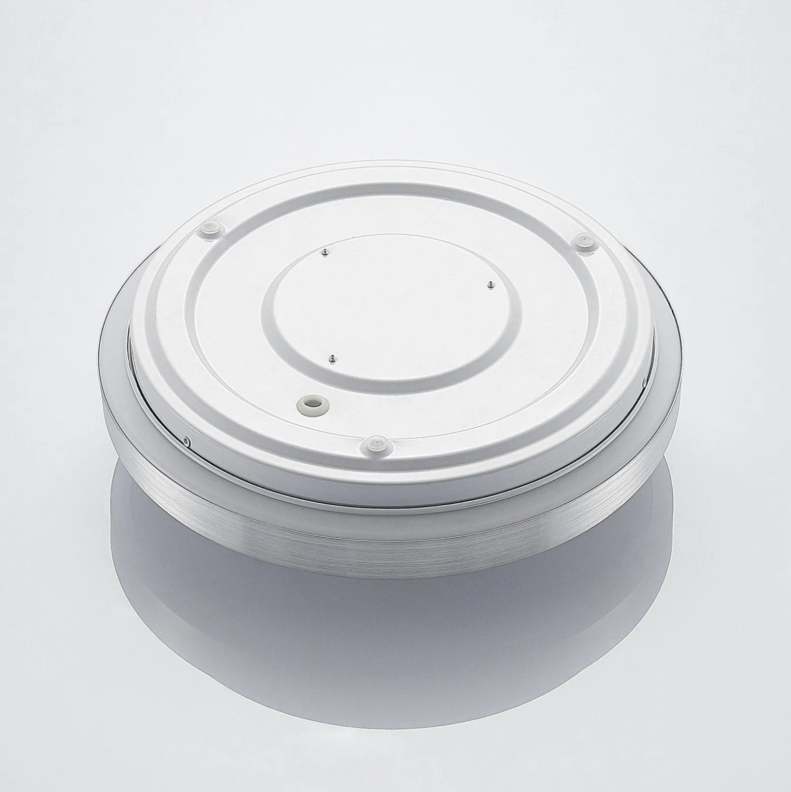 Lindby LED-Deckenlampe Emelie, Ø 30 cm, alufarben, Metall