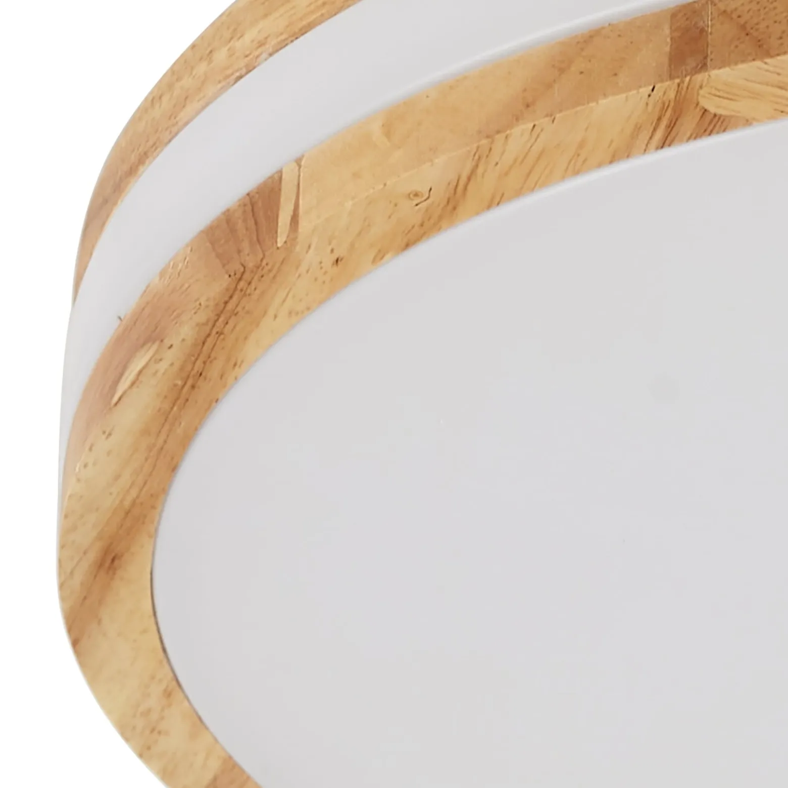 Lindby LED-Deckenlampe Emiva, Ø 40 cm, Holz hell, CCT