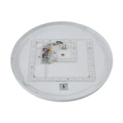 Lindby LED-Deckenlampe Emiva, Ø 40 cm, Holz hell, CCT