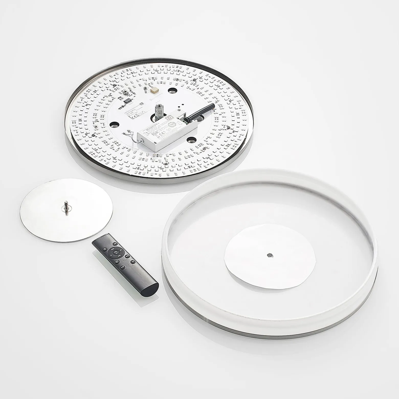 Lindby LED-Deckenlampe Fjella, RGB, CCT, Fernbedienung