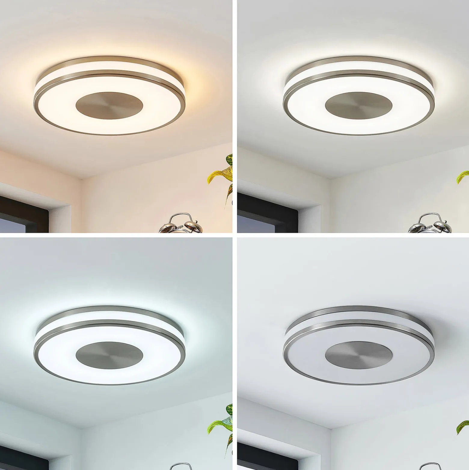 Lindby LED-Deckenlampe Fjella, RGB, CCT, Fernbedienung