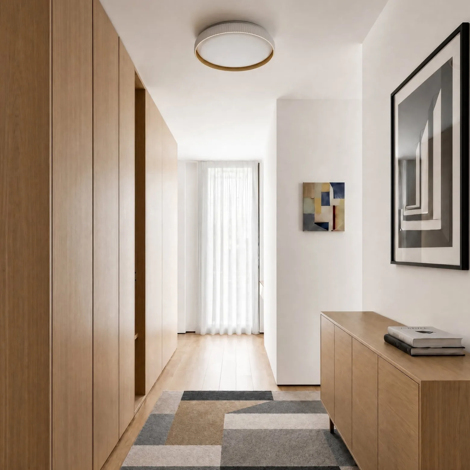 Lindby LED-Deckenlampe Jovian, weiß, Ø 40 cm, CCT, dimmbar