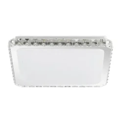 Lindby LED-Deckenlampe Lorand, Kristalle, CCT, Fernbedienung