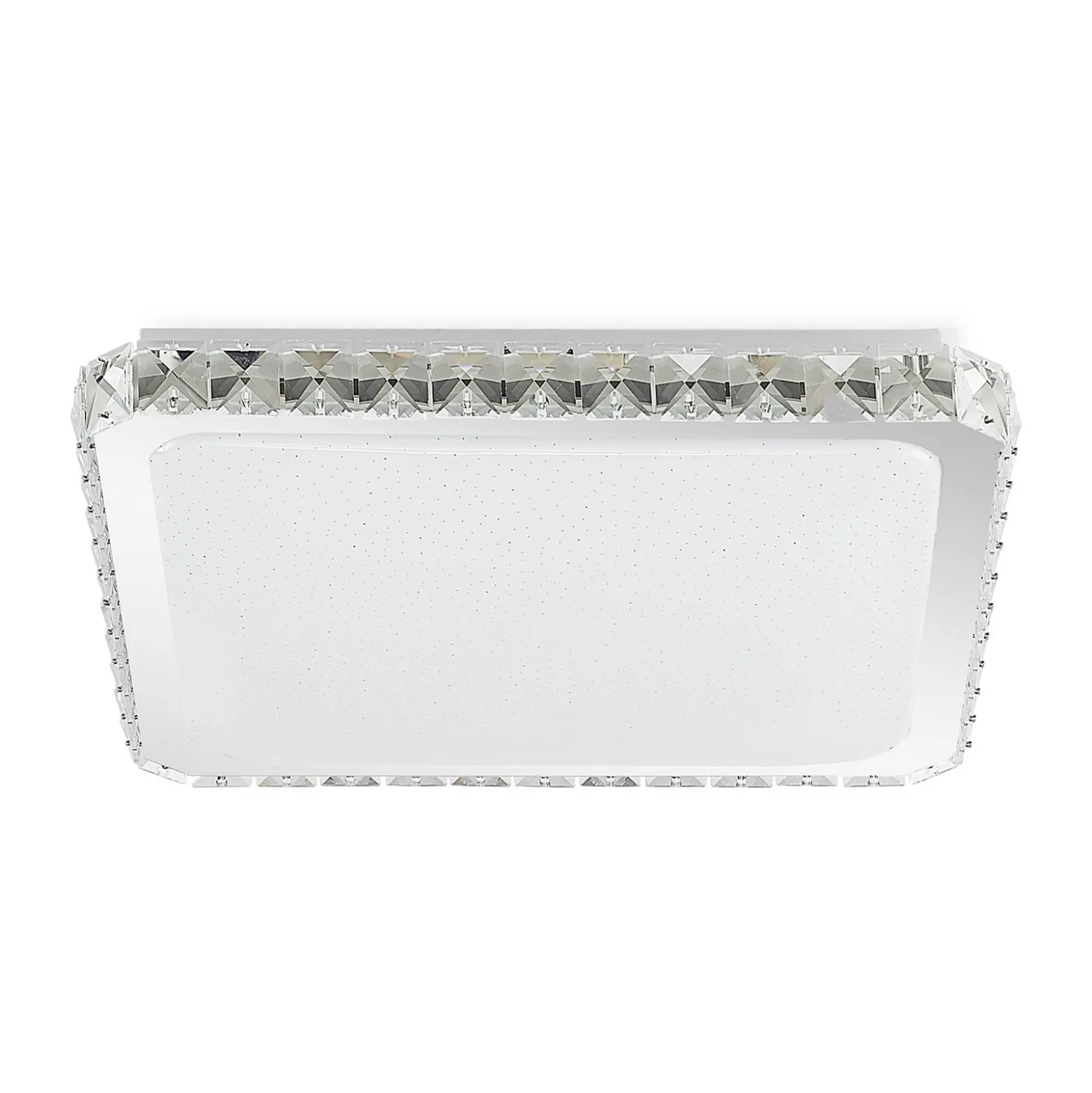 Lindby LED-Deckenlampe Lorand, Kristalle, CCT, Fernbedienung