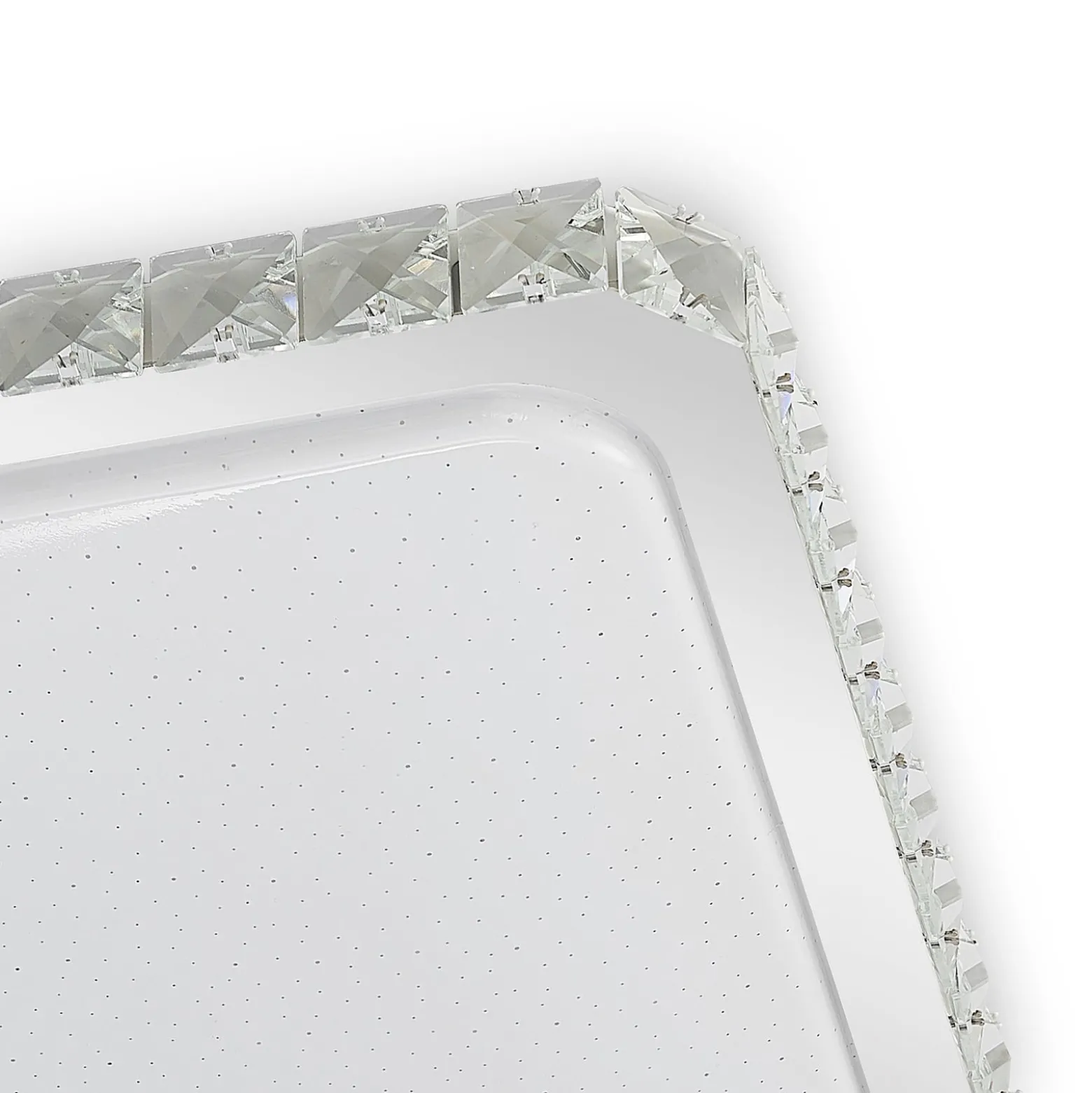 Lindby LED-Deckenlampe Lorand, Kristalle, CCT, Fernbedienung
