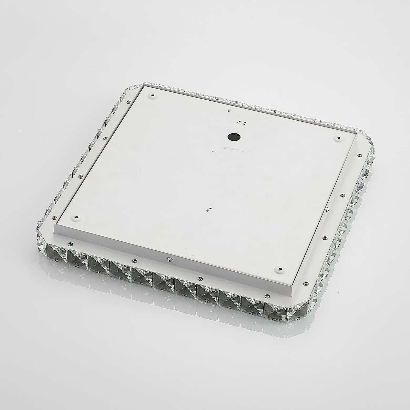 Lindby LED-Deckenlampe Lorand, Kristalle, CCT, Fernbedienung