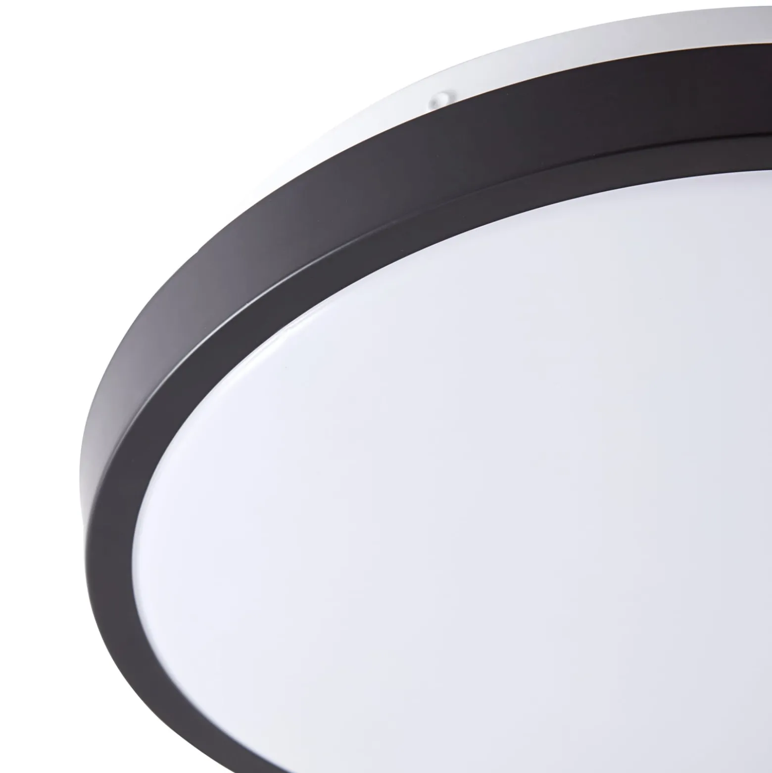 Lindby LED-Deckenlampe Medon Ø 29 cm schwarz Kunststoff IP44