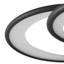 Lindby LED-Deckenlampe Sorma, schwarz, CCT, dimmbar