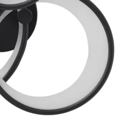 Lindby LED-Deckenlampe Sorma, schwarz, CCT, dimmbar