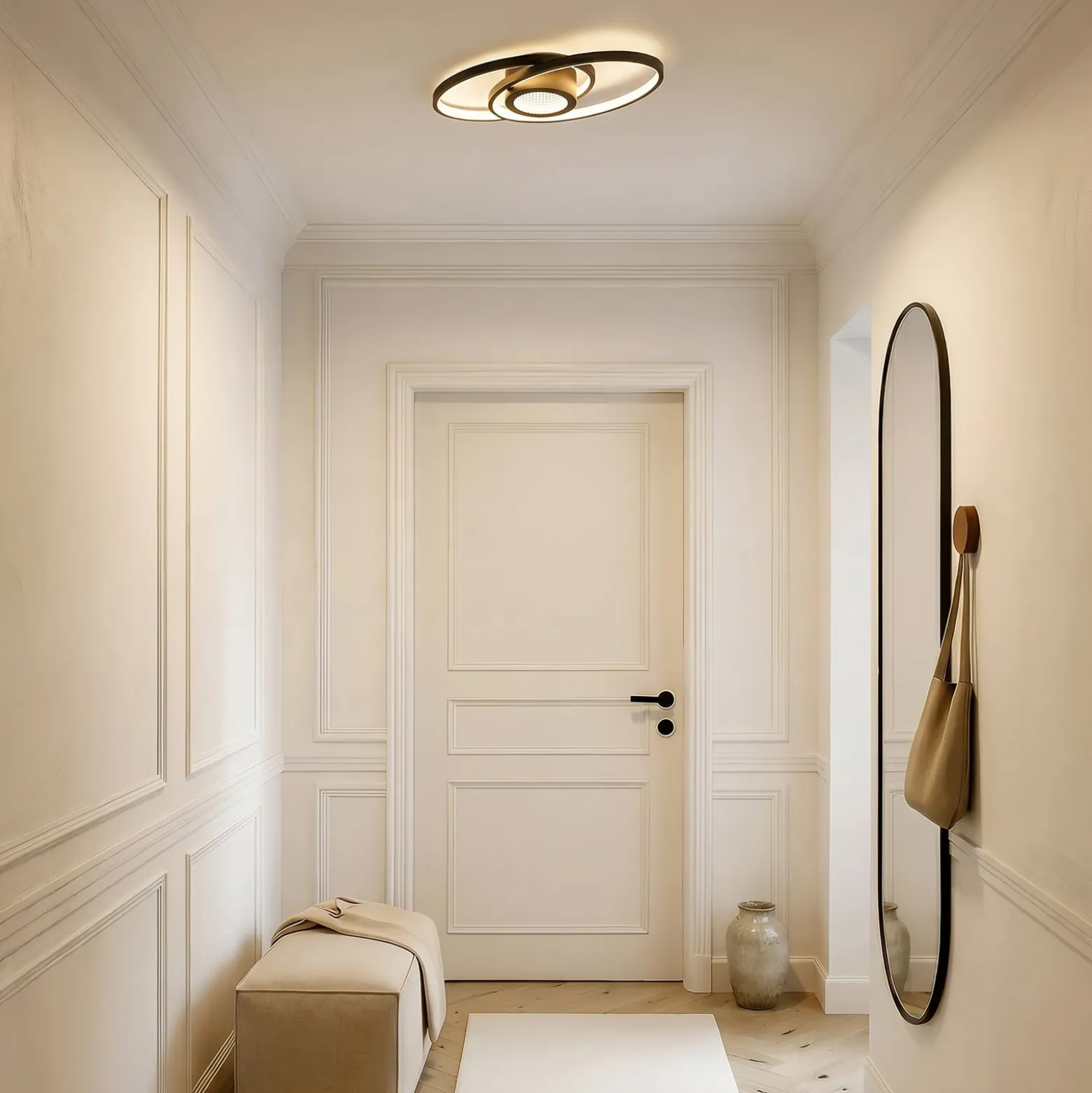 Lindby LED-Deckenlampe Thalina, 60cm, dim., Infinity Tunnel