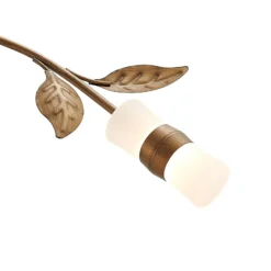 Lindby LED-Deckenleuchte Bentas, bronze, Metall, Ø 80cm