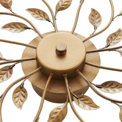 Lindby LED-Deckenleuchte Bentas, bronze, Metall, Ø 80cm
