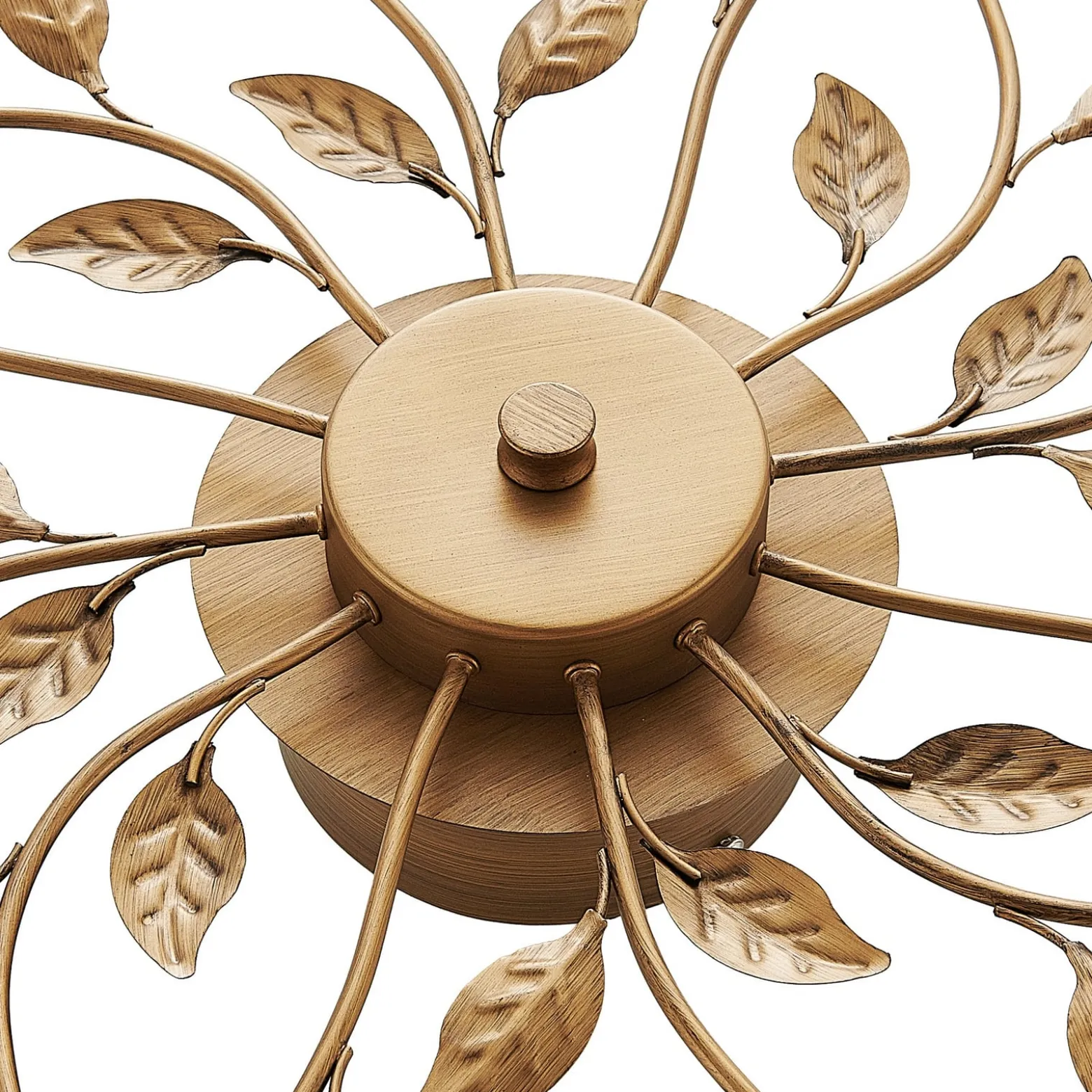 Lindby LED-Deckenleuchte Bentas, bronze, Metall, Ø 80cm