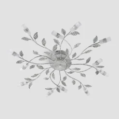 Lindby LED-Deckenleuchte Bolonia, bronze/weiß, Ø 80 cm