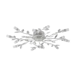 Lindby LED-Deckenleuchte Bolonia, bronze/weiß, Ø 80 cm