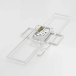 Lindby LED-Deckenleuchte Caitlin, weiß, CCT, Fernbedienung