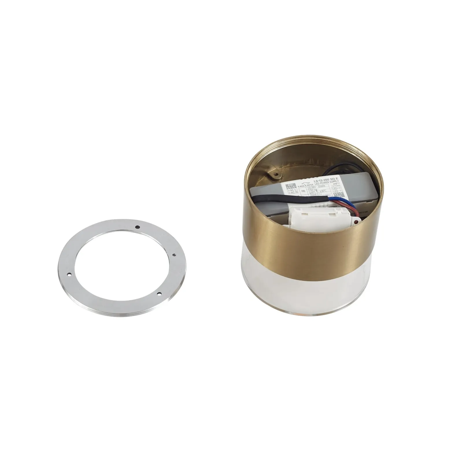 Lindby LED-Deckenleuchte Dalila, gold, Ø 10 cm, Aluminium