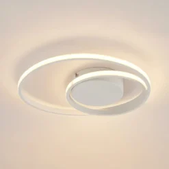 Lindby LED-Deckenleuchte Emisua, weiß, CCT, dimmbar