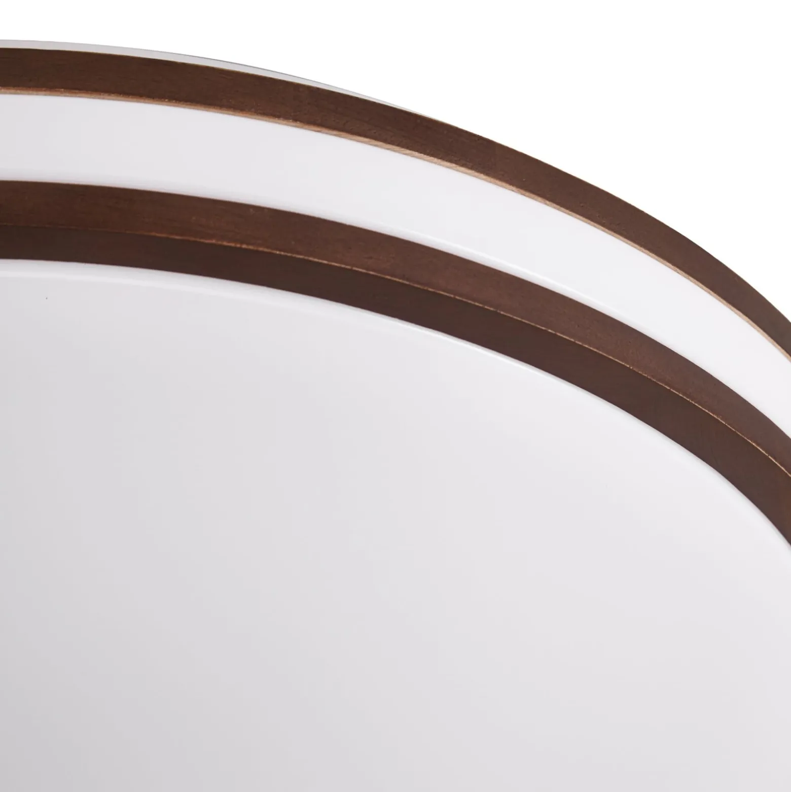 Lindby LED-Deckenleuchte Emiva, Ø 50 cm, Holz dunkel, CCT