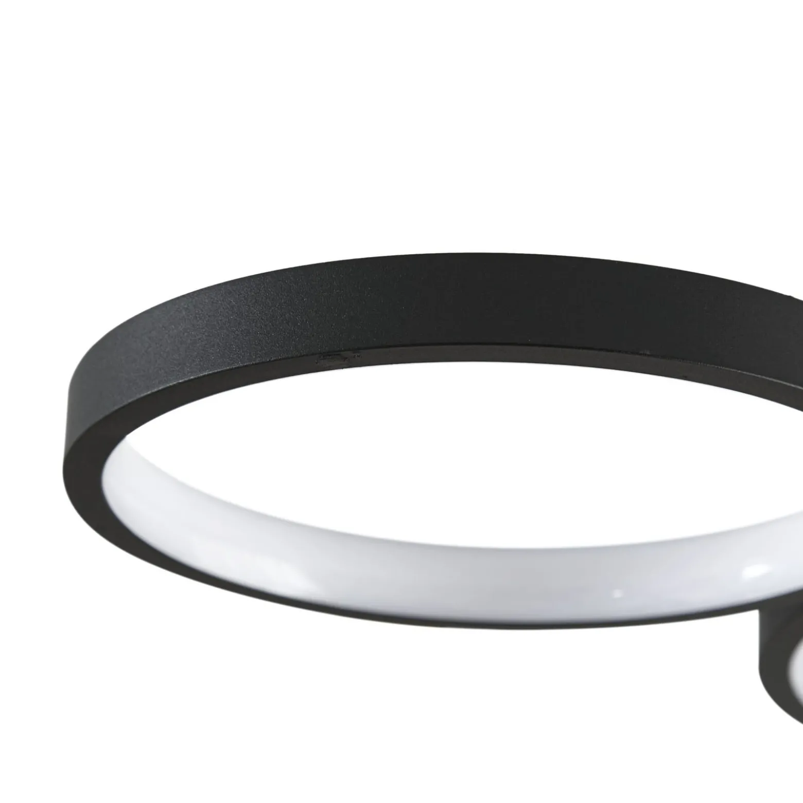 Lindby LED-Deckenleuchte Evengeline, schwarz, Alu, 88 cm