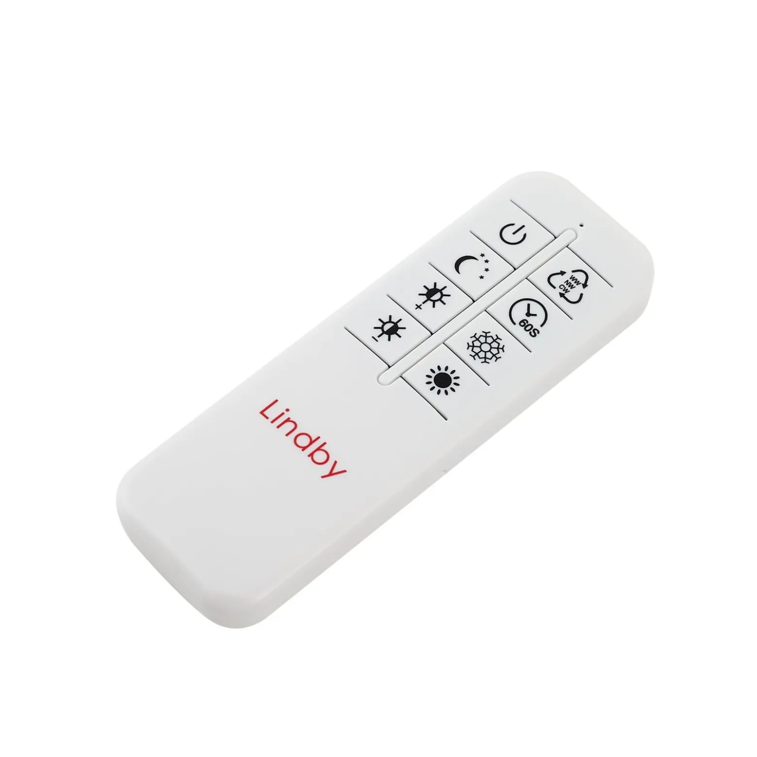 Lindby LED-Deckenleuchte Firka, weiß, Holz, 42cm, CCT, dim.