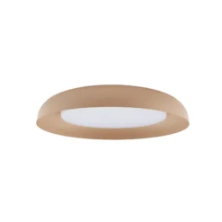 Lindby LED-Deckenleuchte Florie, beige, Metall, Ø 40 cm
