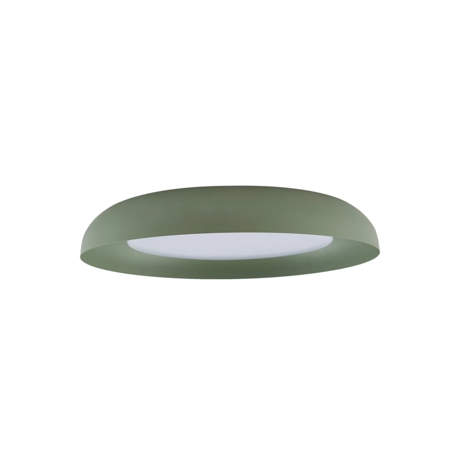 Lindby LED-Deckenleuchte Florie, grün, Metall, Ø 40 cm
