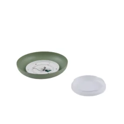 Lindby LED-Deckenleuchte Florie, grün, Metall, Ø 40 cm