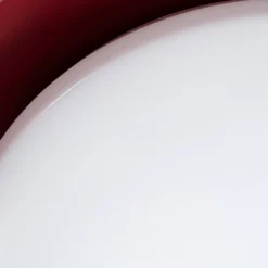 Lindby LED-Deckenleuchte Florie, rot, Metall, Ø 40 cm