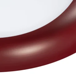 Lindby LED-Deckenleuchte Florie, rot, Metall, Ø 40 cm