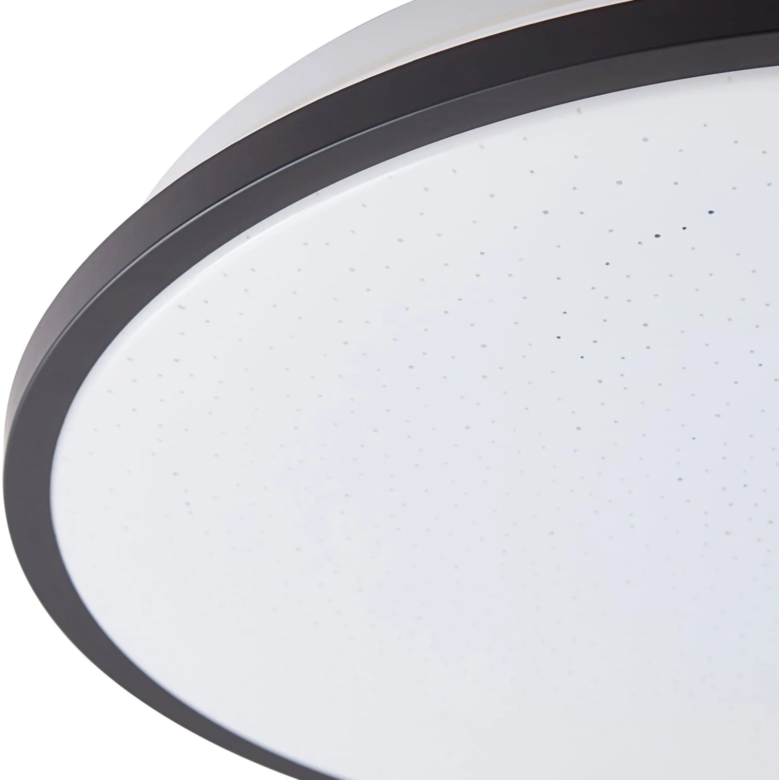 Lindby LED-Deckenleuchte Glane, Ø 38 cm, schwarz/weiß, IP44
