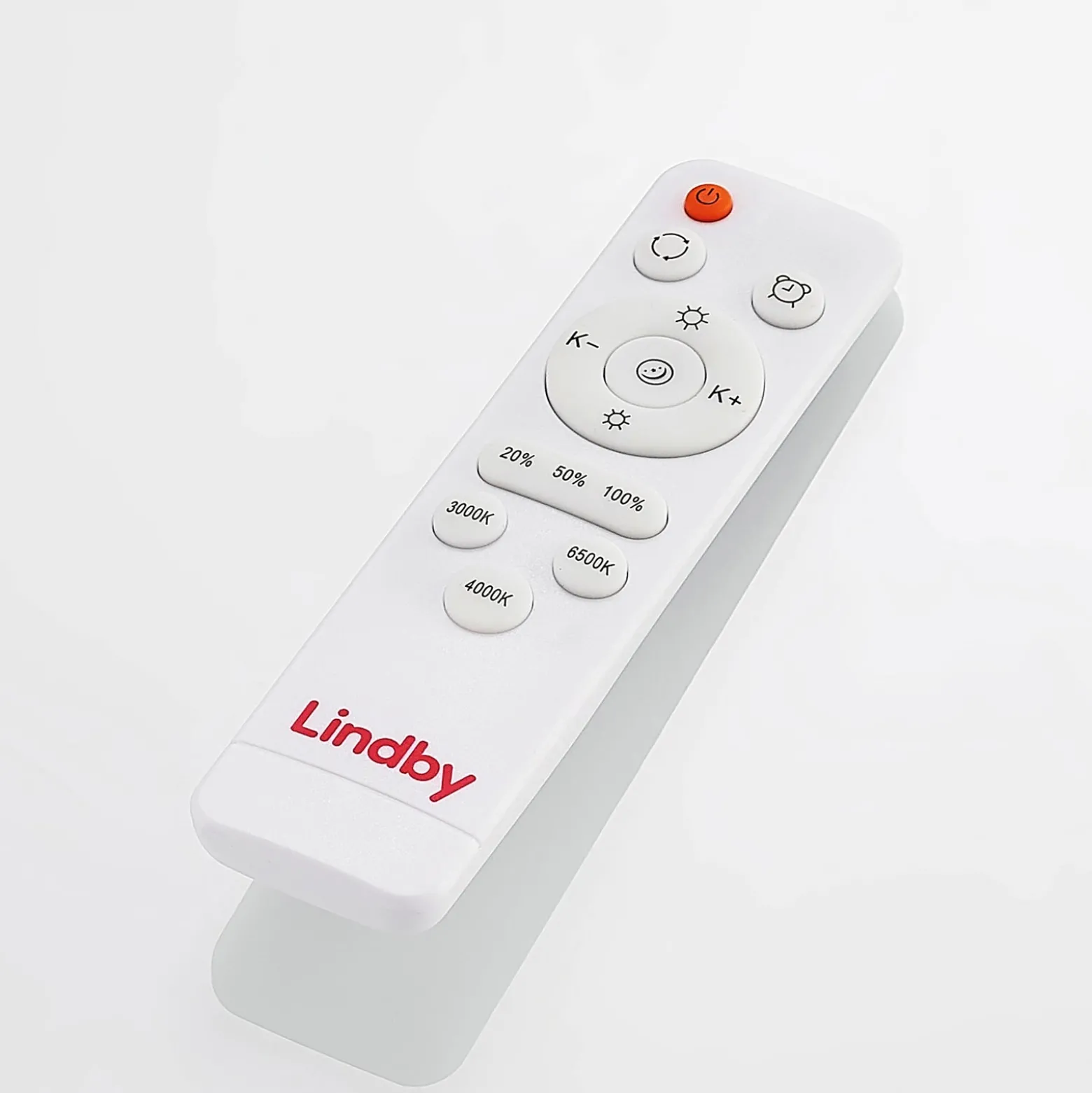 Lindby LED-Deckenleuchte Hudsona, Ø 49 cm, Holz, braun