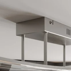 Lindby LED-Deckenleuchte Jarda, Glas, 134 cm lang, dimmbar