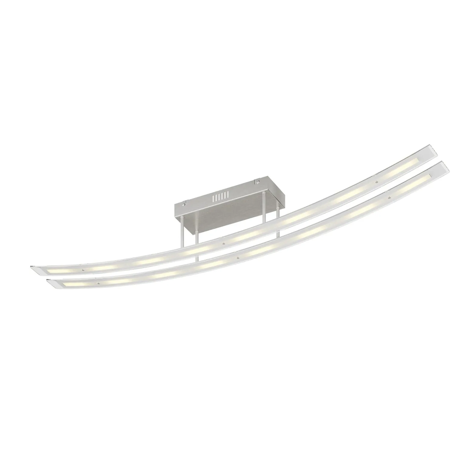 Lindby LED-Deckenleuchte Jarda, Glas, 134 cm lang, dimmbar
