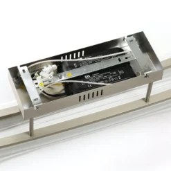Lindby LED-Deckenleuchte Jarda, Glas, 134 cm lang, dimmbar